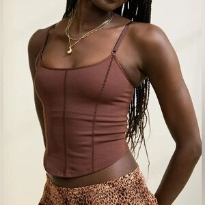 Aerie Superchill Corset Workout Top